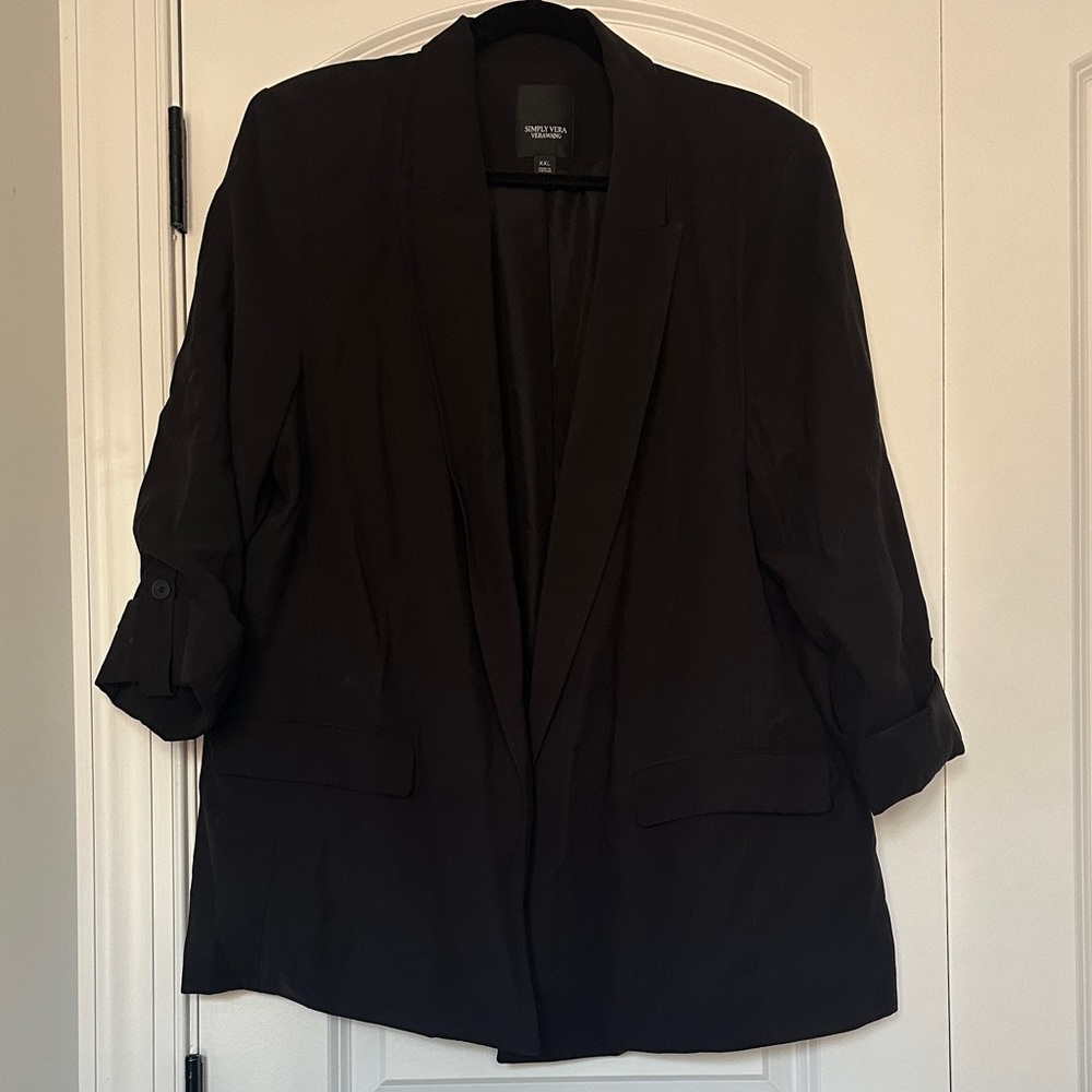 Simply Vera Vera Wang Black Blazer